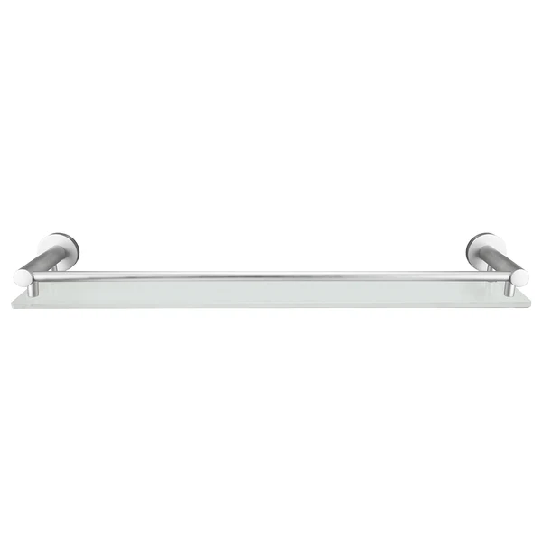 Ablage Apollo - Aluminium / Glas - Silber / Milchglas - Image 2