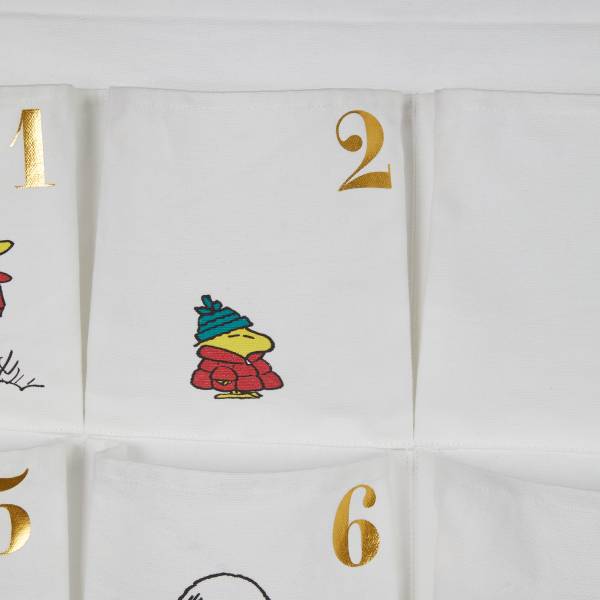 Adventskalender SANTA IS COMING Peanuts - Baumwolle / Holz - Bunt - Image 4