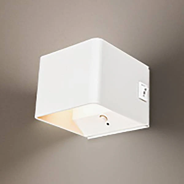 Akku LED-Wandleuchte Borra - Aluminium / Polypropylen - Weiß