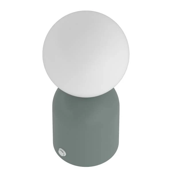Akku-Tischleuchte ORA - Opalglas / Eisen - Weiß / Salbei - Image 9