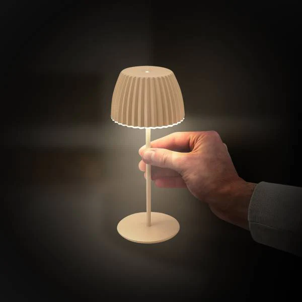 Akku-Tischleuchte Riffle Typ A - Beige - Image 15