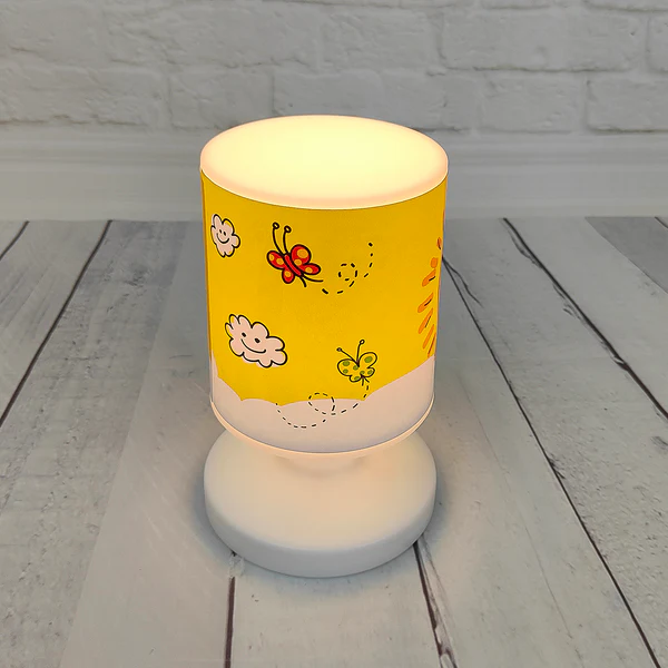 Akku-Tischleuchte Sunny - Kunststoff - Gelb - 1-flammig - Image 2