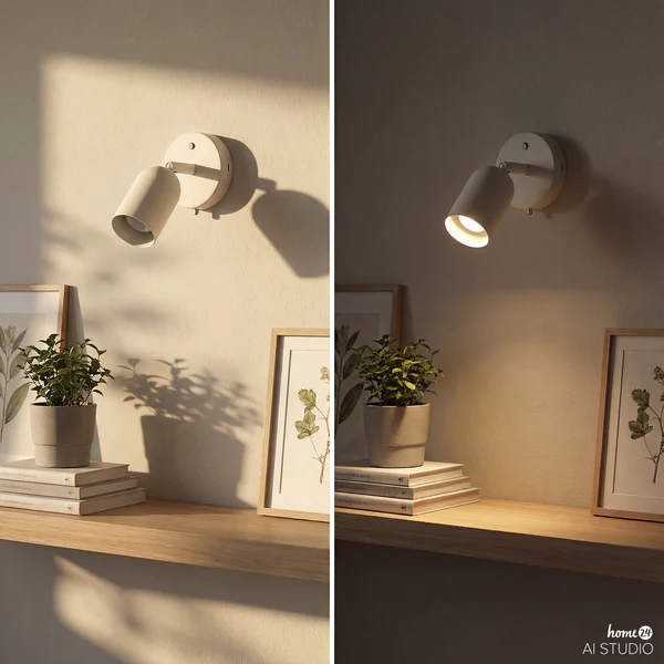 Akku-Wandleuchte DINA - 3-Stufen-Dimmer - inkl. Fernbedienung - Beige - Image 10