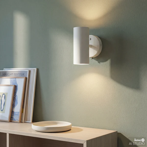 Akku-Wandleuchte DINA - 3-Stufen-Dimmer - inkl. Fernbedienung - Beige - Image 2