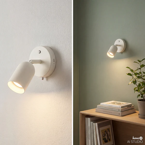 Akku-Wandleuchte DINA - 3-Stufen-Dimmer - inkl. Fernbedienung - Beige - Image 9