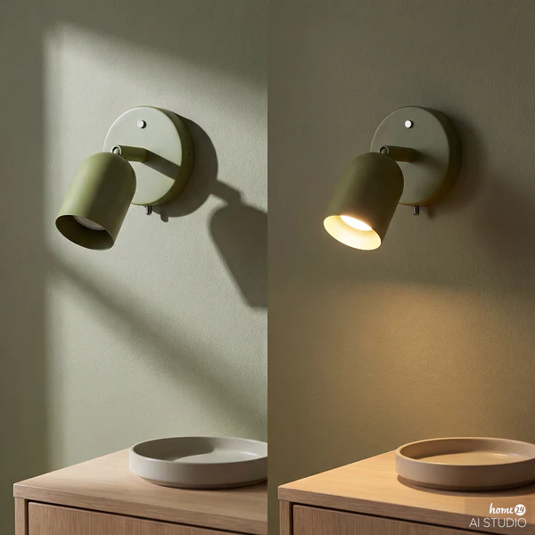Akku-Wandleuchte DINA - 3-Stufen-Dimmer - inkl. Fernbedienung - Grün - Image 4