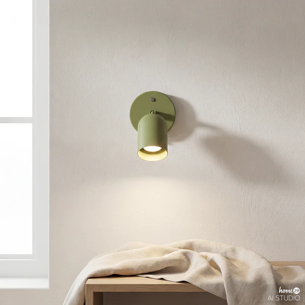 Akku-Wandleuchte DINA - 3-Stufen-Dimmer - inkl. Fernbedienung - Grün - Image 5