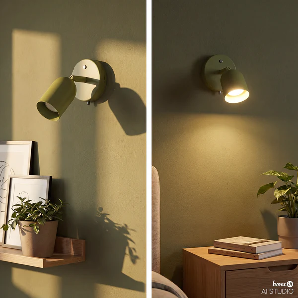 Akku-Wandleuchte DINA - 3-Stufen-Dimmer - inkl. Fernbedienung - Grün - Image 9