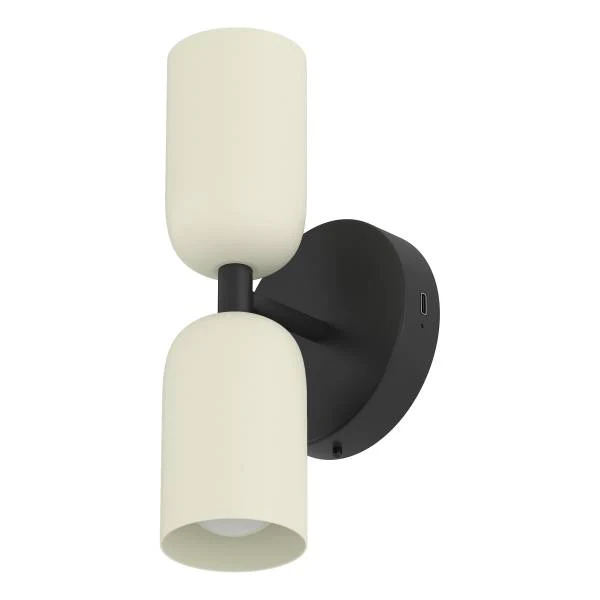 Akku-Wandleuchte NIMI - 3-Stufen-Dimmer - inkl. Fernbedienung - Creme / Schwarz - Image 5