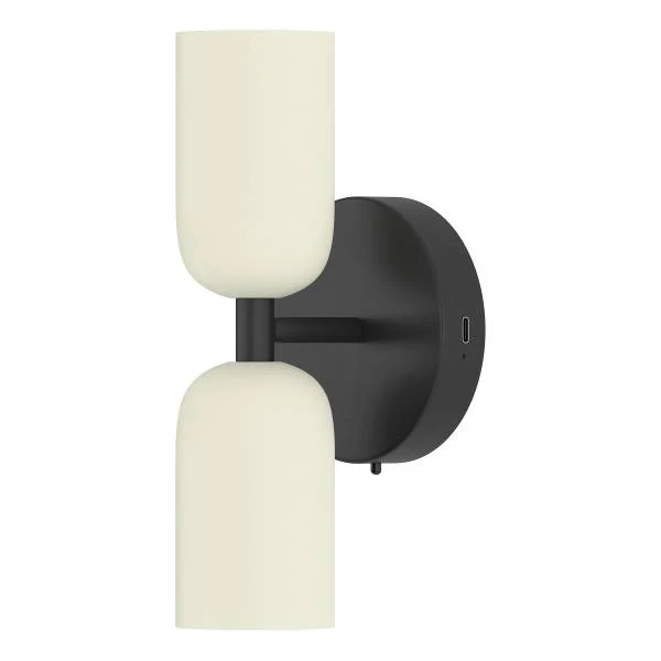 Akku-Wandleuchte NIMI - 3-Stufen-Dimmer - inkl. Fernbedienung - Creme / Schwarz - Image 6