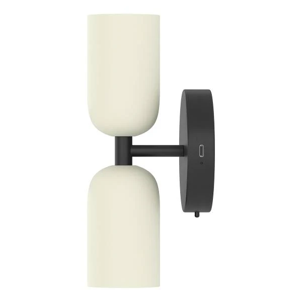 Akku-Wandleuchte NIMI - 3-Stufen-Dimmer - inkl. Fernbedienung - Creme / Schwarz - Image 8