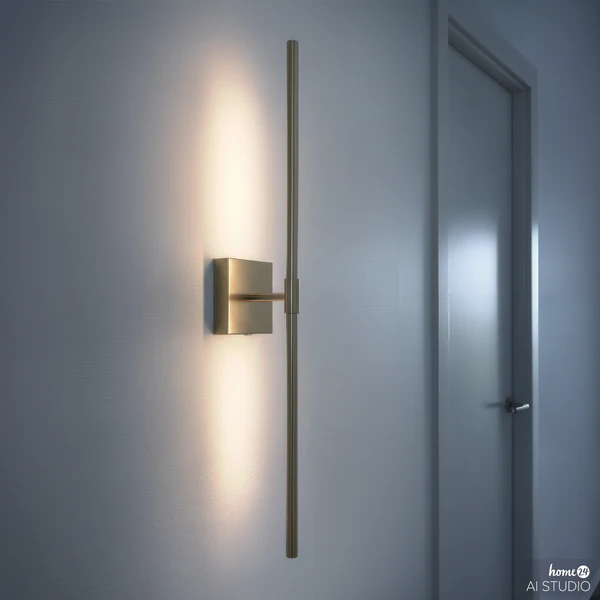 Akku-Wandleuchte ONS - 3-Stufen-Dimmer - inkl. Fernbedienung - Messing - Image 4