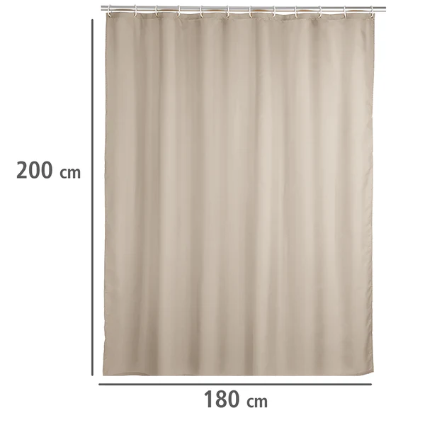 Anti-Schimmel Duschvorhang Pococi - Webstoff - Beige - Image 4