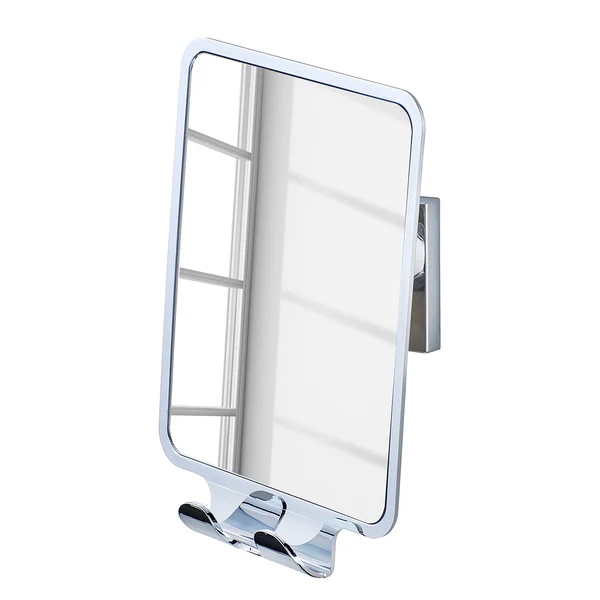 Antibeschlagspiegel Vacuum-Loc Quadro - Acrylnitril-Butadien-Styrol (ABS) - Chrom