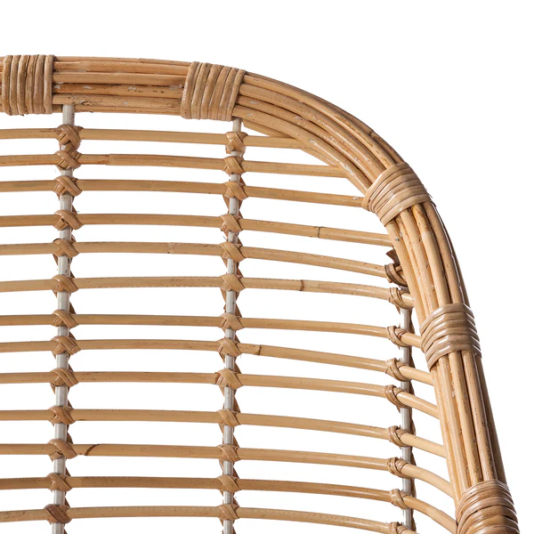 Armlehnenstuhl Garston - (inkl. Sitzkissen) - Rattan / Metall - Rattan / Weiß - Image 12