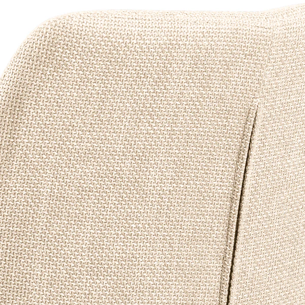 Armlehnenstuhl MAYBEE 2er-Set - Webstoff / Stahl - Beige - Image 8