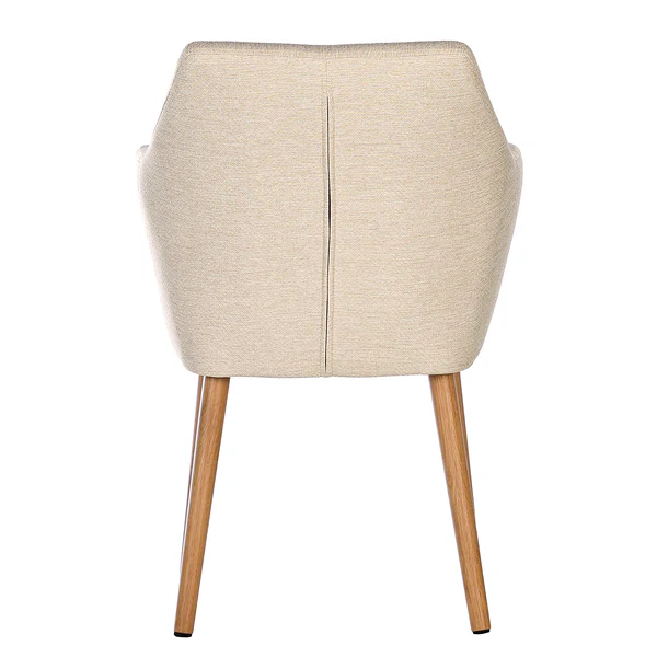 Armlehnenstuhl NICHOLAS - Webstoff Stefka: Beige - Einzelstuhl - Image 6