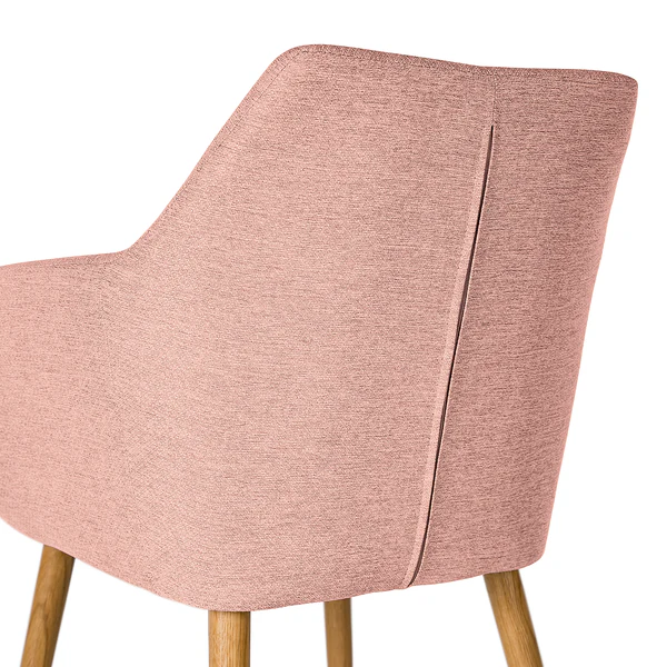 Armlehnenstuhl NICHOLAS - Webstoff Stefka: Rosa - Einzelstuhl - Image 10