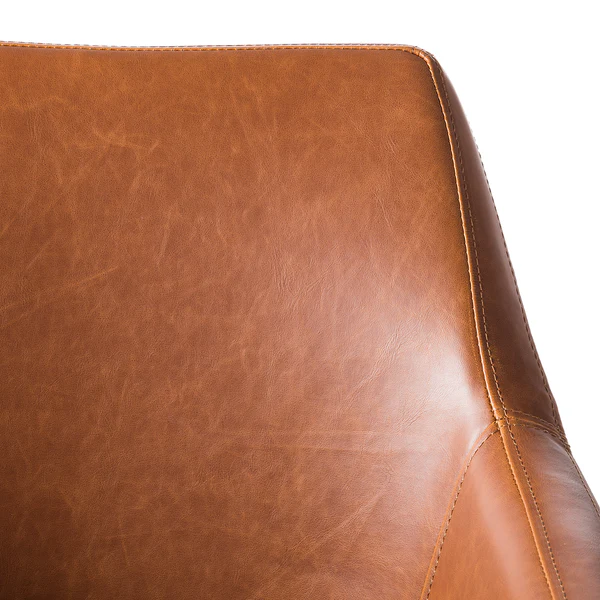 Armlehnenstuhl NICHOLAS XXL - Kunstleder Aken: Vintage Cognac - Einzelstuhl - Image 10