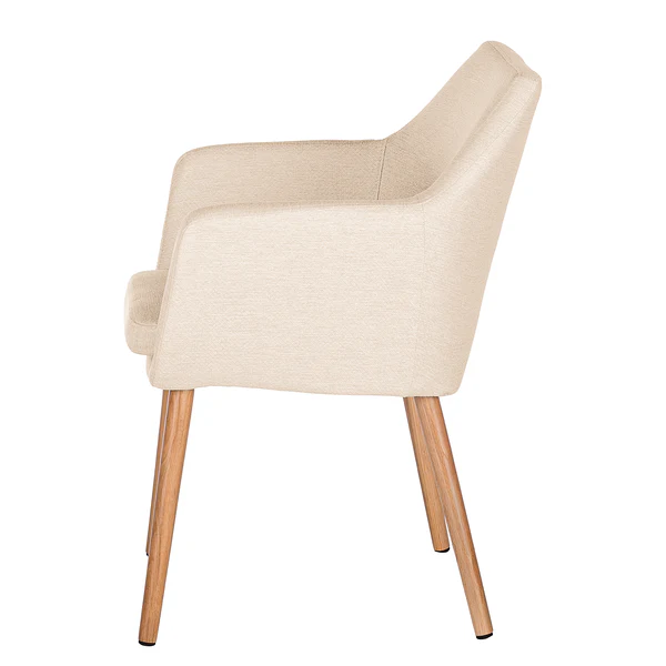 Armlehnenstuhl NICHOLAS XXL - Webstoff Stefka: Beige - Einzelstuhl - Image 11