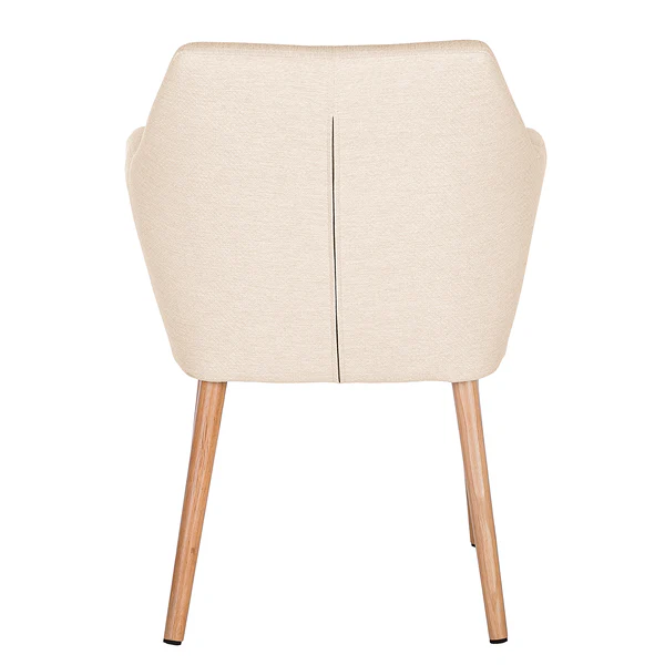 Armlehnenstuhl NICHOLAS XXL - Webstoff Stefka: Beige - Einzelstuhl - Image 13