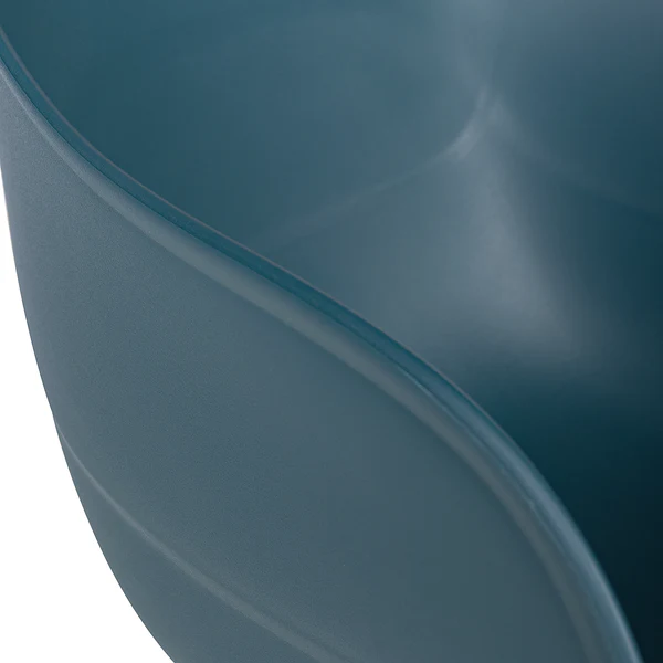 Armlehnenstuhl Odon - Kunststoff / Metall - Eiche Dekor - Petrol - Einzelstuhl - Image 12
