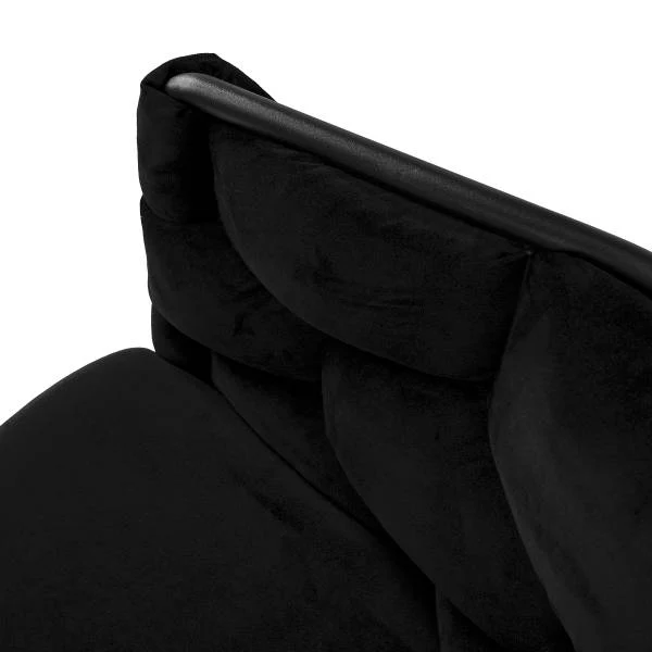 Armlehnenstuhl OMAK - Samt / Eisen - Schwarz - Image 13
