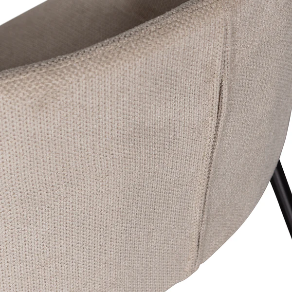 Armlehnenstuhl Tieme 2er-Set - Chenille - Sand - Image 8