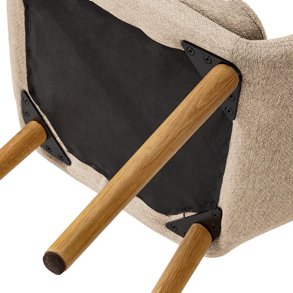 Armlehnenstuhl TILANDA Typ A - Webstoff Stefka: Beige - 1er Set - Image 14