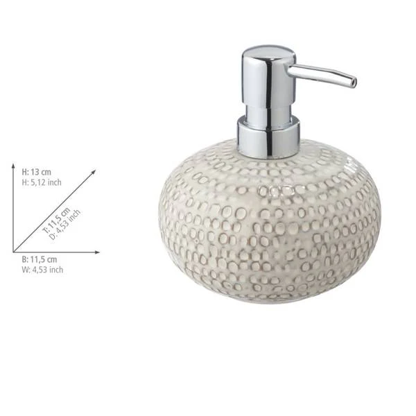 Bad-Accessoire-Set Pergole 2-teilig - Keramik / ABS - Creme - Image 7