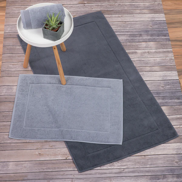 Badematte Basic - Frottee - Dunkelblau - 67 x 120 cm - Image 2