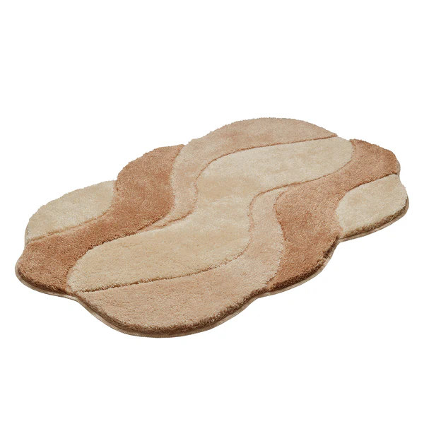 Badematte Carmen - Webstoff - Beige - 70 x 120 cm - Image 2
