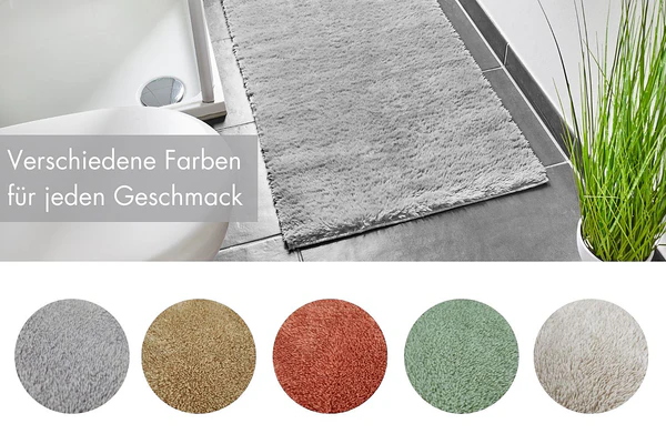 Badematte Florida - recyceltes Polyester - Grau - 60 x 100 cm - Image 10
