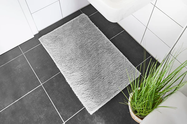 Badematte Florida - recyceltes Polyester - Grau - 60 x 100 cm - Image 3