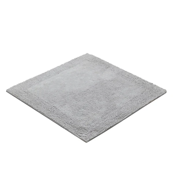 Badematte Luxor - Webstoff - Hellgrau - 60 x 60 cm - Image 2