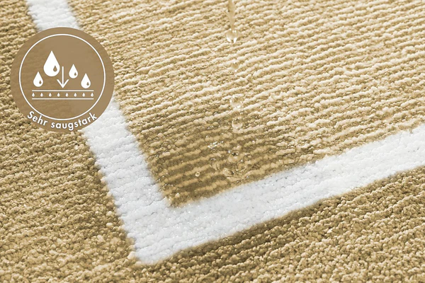 Badematte Maui 2er-Set Kombination B - recyceltes Polyester - Taupe - Image 12