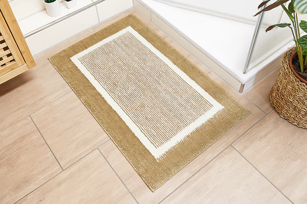 Badematte Maui 2er-Set Kombination B - recyceltes Polyester - Taupe - Image 4