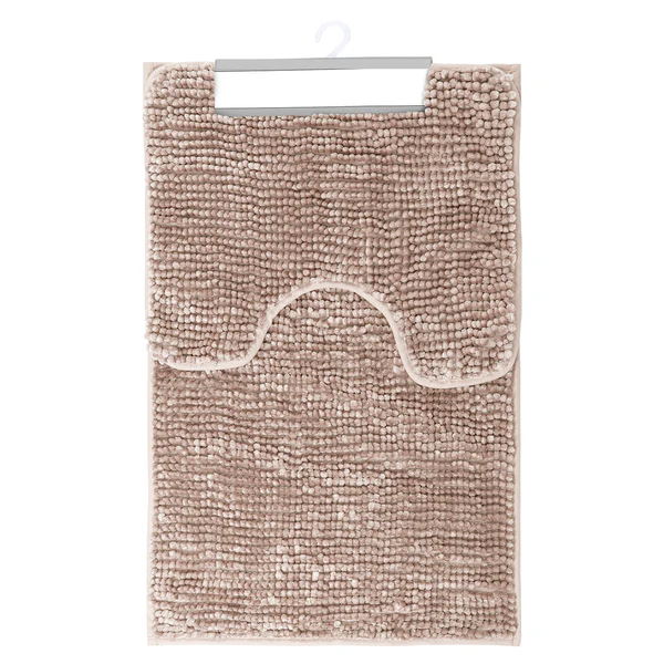 Badematte-Set Ati (2-teilig) - Polyester - Altrosa