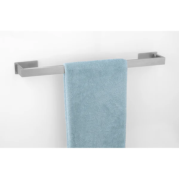 Badetuchstange Genova - Edelstahl - Matt Silber - Breite: 61 cm - Image 2