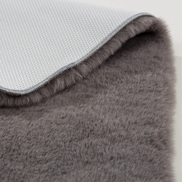 Badteppich Bali - Polyester - Dunkelgrau - 67 x 110 cm - Image 4