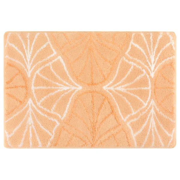 Badteppich Bloom - Polyacryl - Lachs - 90 x 60 cm