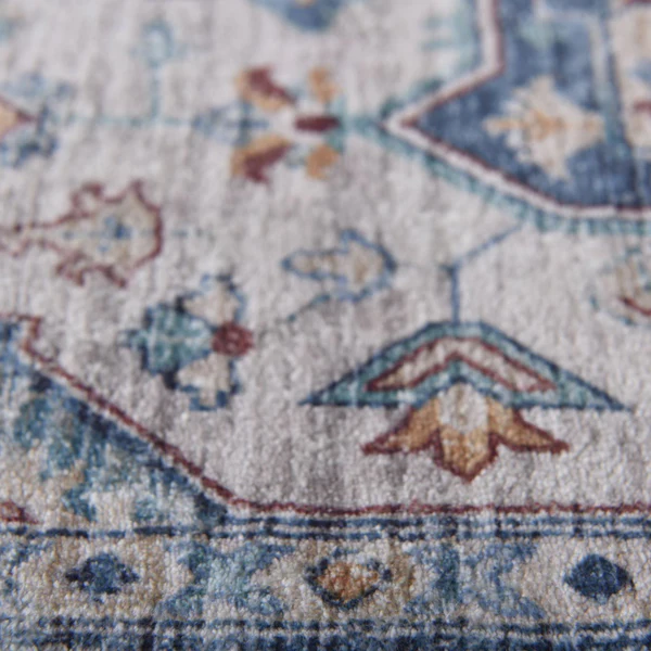 Badteppich Oriental Two - Polyester - Türkis - 70 x 120 cm - Image 6