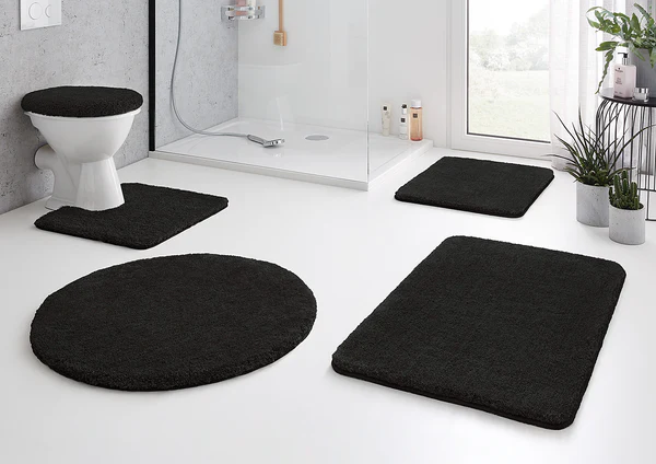 Badteppich Relax - Polyacryl - Schwarz - 70 x 120 cm - Image 2