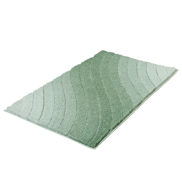 Badteppich Tender - Mischgewebe - Lindgrün - 60 x 100 cm - Image 2