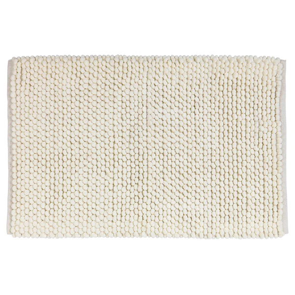 Badteppich Urdu - Baumwolle / Polyester - Beige