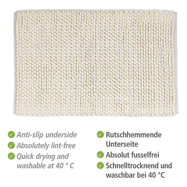 Badteppich Urdu - Baumwolle / Polyester - Beige - Image 4