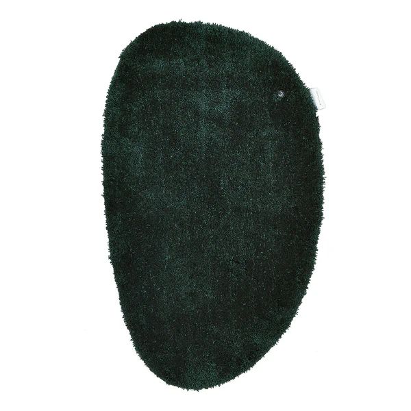 Badvorleger Cozy Bath Uni Oval - Polyester - Grün - Grün