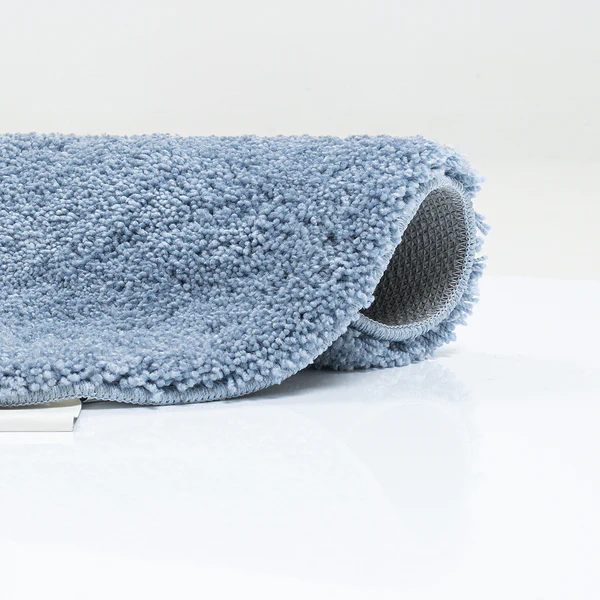 Badvorleger Cozy Bath Uni Rund - Polyester - Hellblau - Hellblau - Durchmesser: 60 cm - Image 4