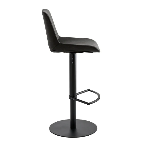 Bar- und Tresenhocker myPABLO III - Stahl / Webstoff - Dunkelgrau - Image 3