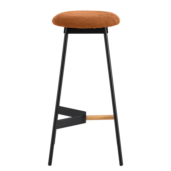 Barhocker Pirmil - Cordstoff Lyana: Rost - Image 5